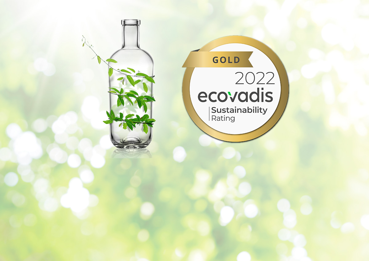 Awarded with a Gold medal as a recognition of EcoVadis 2022 Rating