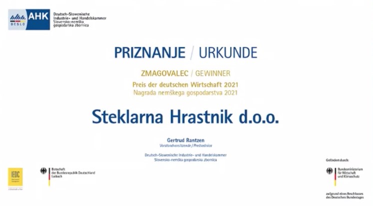 Hrastnik1860 is German Economy Award 2021 Winner